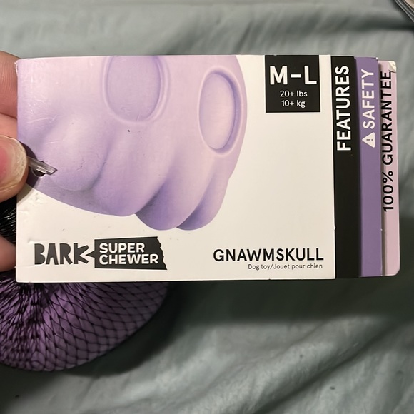 NWT! BarkBox SuperChewer Gnawmskull! - Picture 6 of 9
